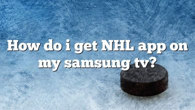 How do i get NHL app on my samsung tv?