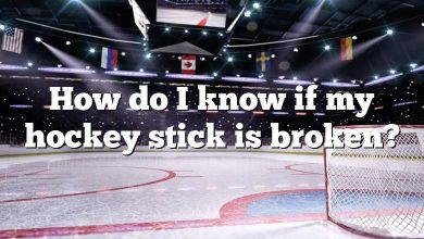 How do I know if my hockey stick is broken?