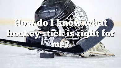 How do I know what hockey stick is right for me?