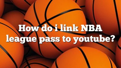 How do i link NBA league pass to youtube?