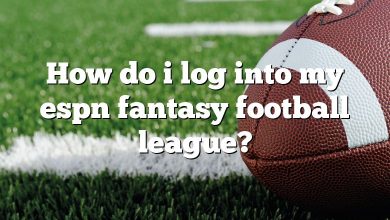 How do i log into my espn fantasy football league?