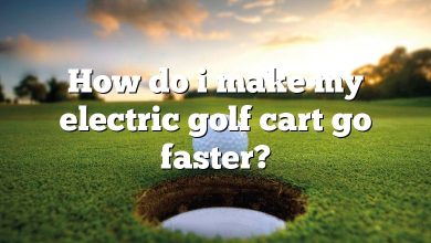 How do i make my electric golf cart go faster?