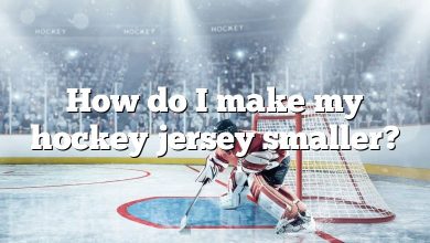How do I make my hockey jersey smaller?