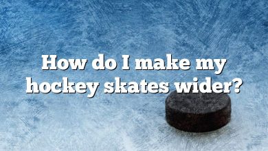 How do I make my hockey skates wider?
