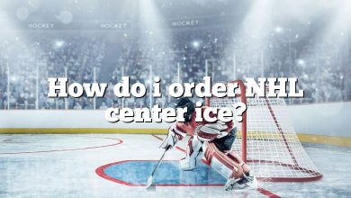 How do i order NHL center ice?