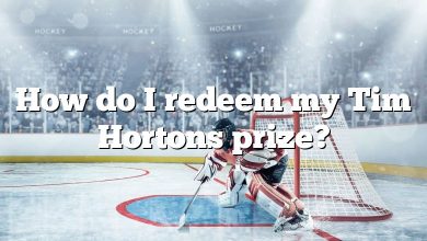 How do I redeem my Tim Hortons prize?