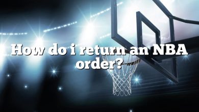 How do i return an NBA order?