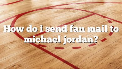 How do i send fan mail to michael jordan?