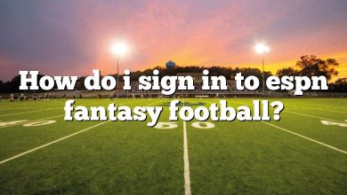 How do i sign in to espn fantasy football?