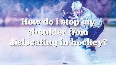 How do i stop my shoulder from dislocating in hockey?