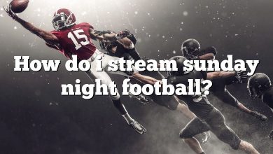 How do i stream sunday night football?