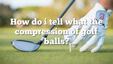 How do i tell what the compression of golf balls?