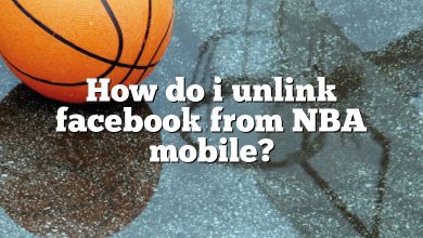 How do i unlink facebook from NBA mobile?