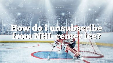 How do i unsubscribe from NHL center ice?