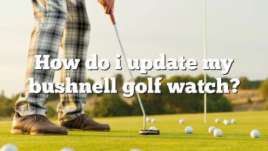 How do i update my bushnell golf watch?