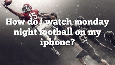 How do i watch monday night football on my iphone?