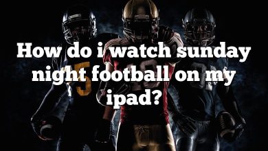 How do i watch sunday night football on my ipad?