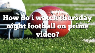 How do i watch thursday night football on prime video?