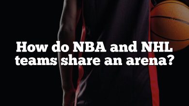 How do NBA and NHL teams share an arena?