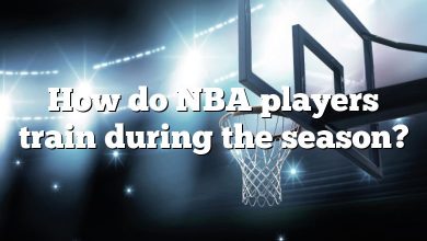 How do NBA players train during the season?