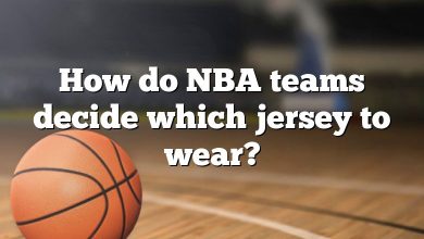 How do NBA teams decide which jersey to wear?