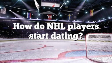 How do NHL players start dating?