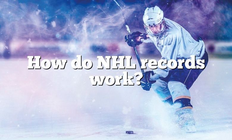 How do NHL records work?