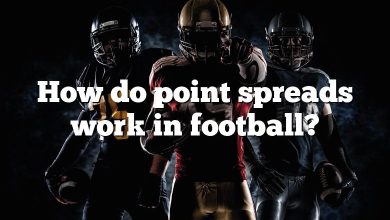 How do point spreads work in football?
