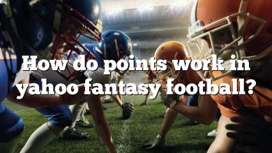 How do points work in yahoo fantasy football?