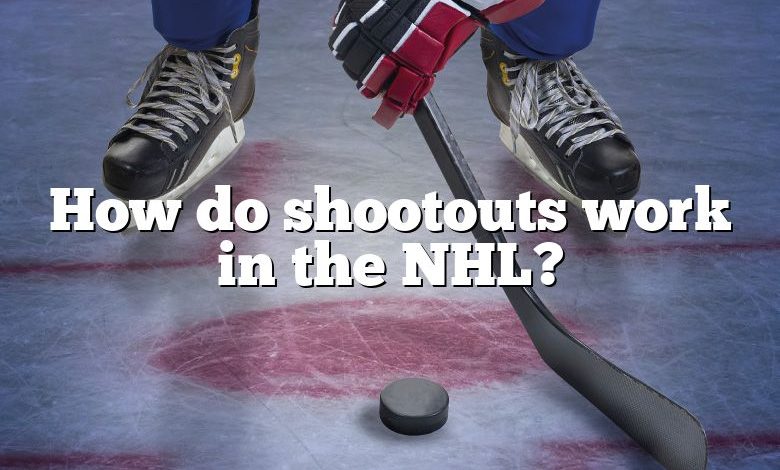 How do shootouts work in the NHL?