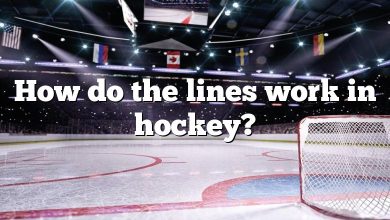 How do the lines work in hockey?