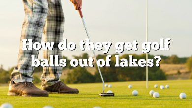 How do they get golf balls out of lakes?