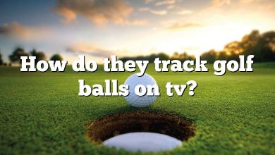 How do they track golf balls on tv?