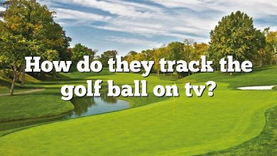 How do they track the golf ball on tv?