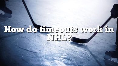 How do timeouts work in NHL?