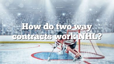 How do two way contracts work NHL?