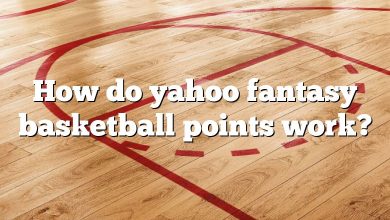 How do yahoo fantasy basketball points work?