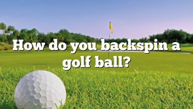 How do you backspin a golf ball?