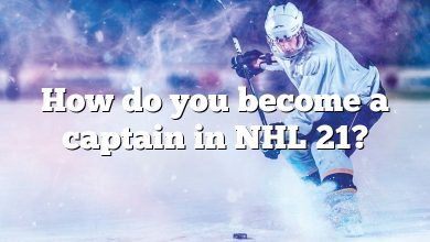 How do you become a captain in NHL 21?