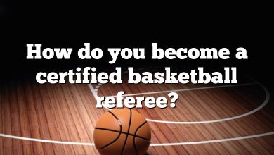 How do you become a certified basketball referee?