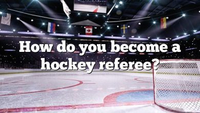 How do you become a hockey referee?