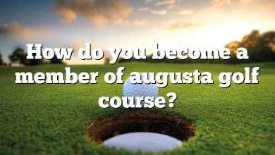 How do you become a member of augusta golf course?