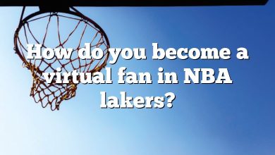 How do you become a virtual fan in NBA lakers?