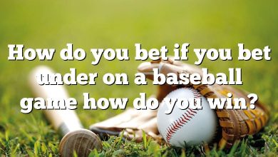 How do you bet if you bet under on a baseball game how do you win?