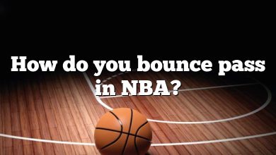How do you bounce pass in NBA?