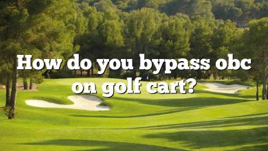 How do you bypass obc on golf cart?