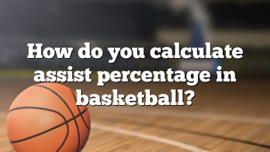 How do you calculate assist percentage in basketball?