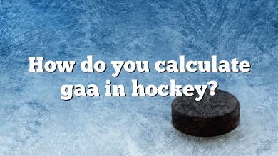 How do you calculate gaa in hockey?