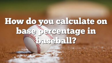 How do you calculate on base percentage in baseball?