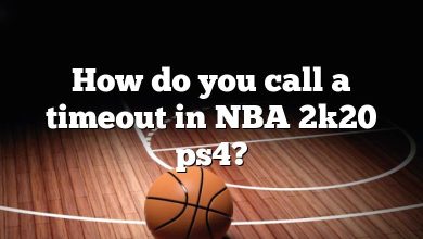 How do you call a timeout in NBA 2k20 ps4?